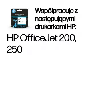 Cartucho de tinta original HP 62 negro
