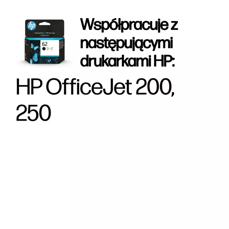 Cartucho de tinta original HP 62 negro