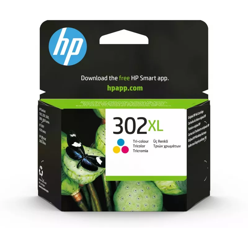 Cartucho de tinta original HP 302XL High Yield tricolor