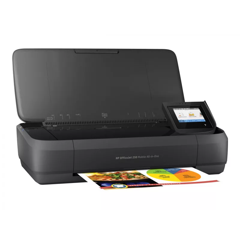 HP Officejet 250 Mobile All-in-One MFP impresora de inyección de tinta color A4 8 páginas/min copia 10 páginas/min impresión 50 hojas USB Wi-Fi
