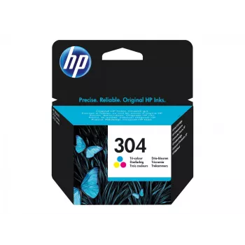 Cartucho de tinta original HP 304 tricolor