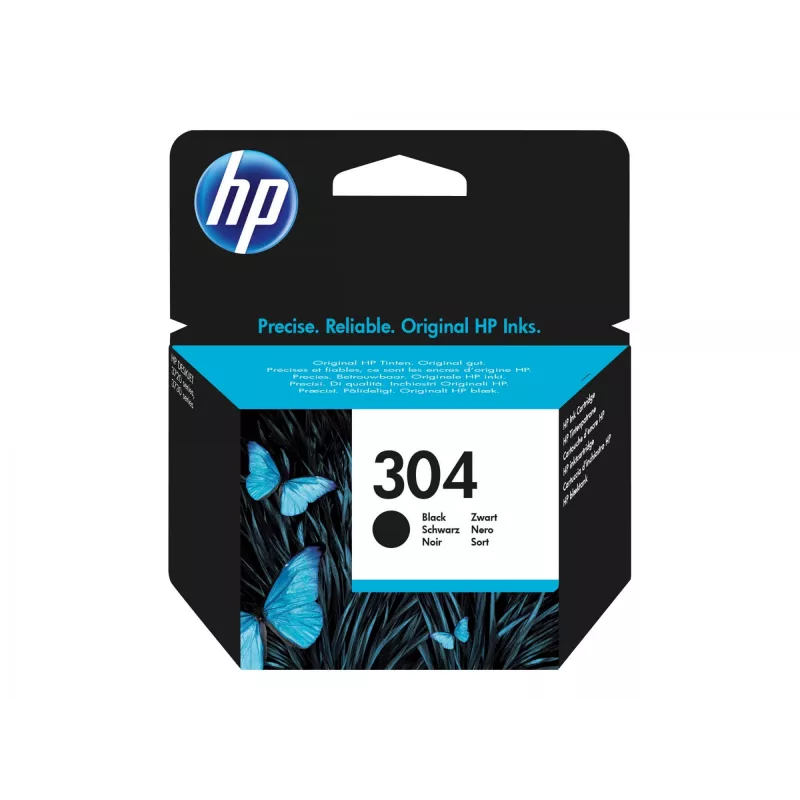 Cartucho de tinta HP 304 negro capacidad estándar 120 páginas pack de 1