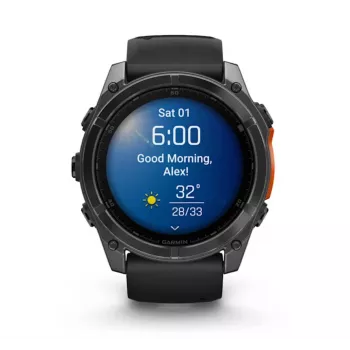 Garmin Fenix 8 3,56 cm (1,4) AMOLED 51 mm digital 454 x 454 píxeles pantalla táctil titanio WLAN GPS (satélite)