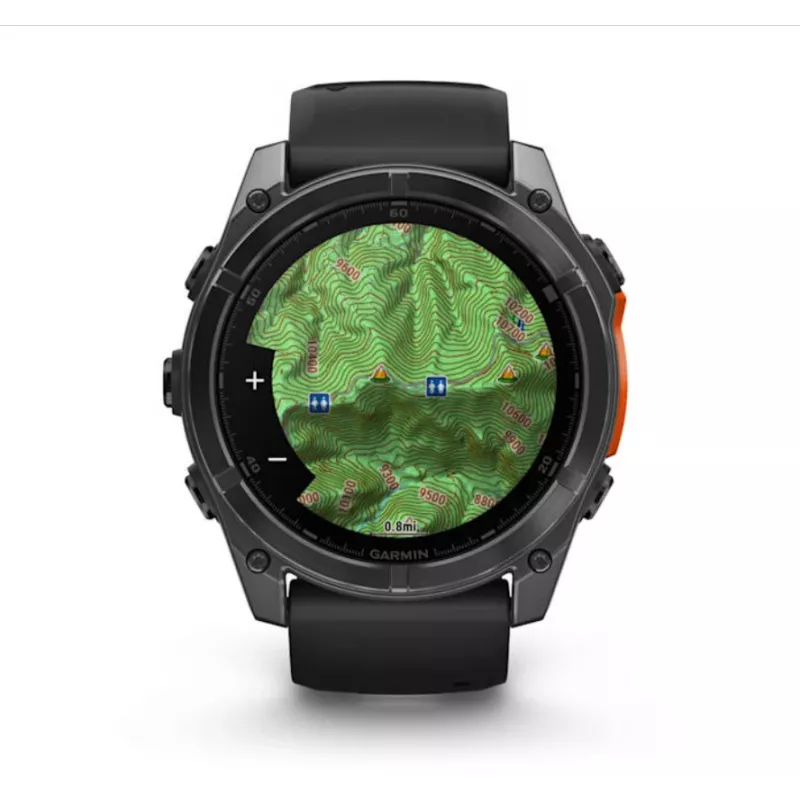 Garmin Fenix 8 3,56 cm (1,4) AMOLED 51 mm digital 454 x 454 píxeles pantalla táctil titanio WLAN GPS (satélite)