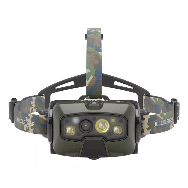 Ledlenser HF8R Core RGB Camouflage - Linterna frontal LED, verde