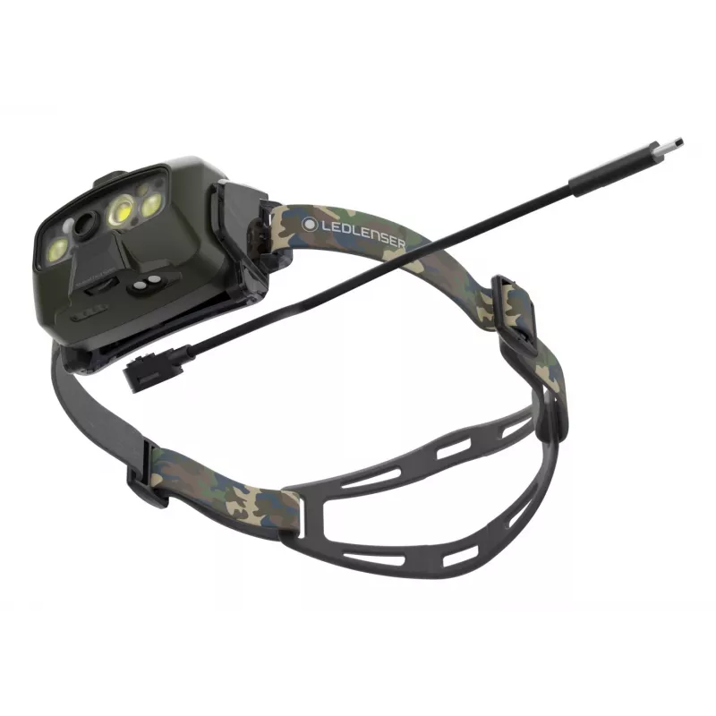 Ledlenser HF8R Core RGB Camouflage - Linterna frontal LED, verde
