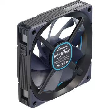 MagFlow 1225 PWM (kit de 1 ventilador) 120,4 x 124,2 x 26,6 mm / rodamiento hidrodinámico / 63,33 CFM / 33,78 dBa / 2200 rpm / cable magnético para una instalación sencilla (MAGFLOW-1)