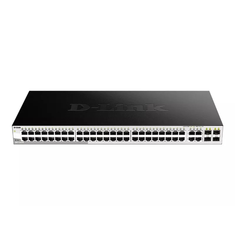 Switch D-Link 48 puertos Gigabit Smart Managed con 4 puertos combo 1000BASE-T/SFP