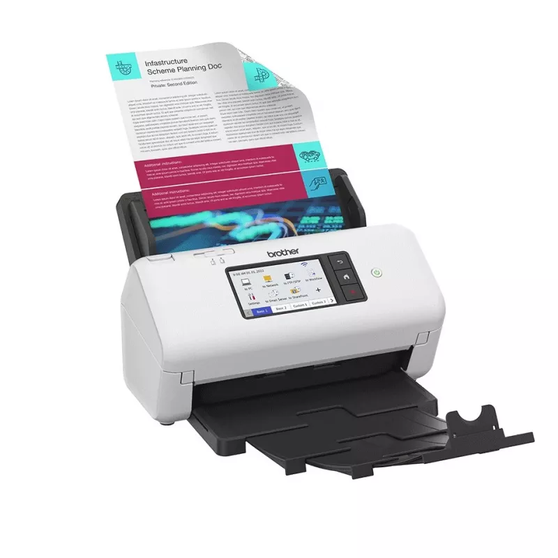 Escáner ADF Brother ADS-4700W 600 x 600 DPI A4 blanco y negro