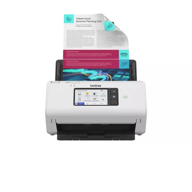 Escáner ADF Brother ADS-4700W 600 x 600 DPI A4 blanco y negro