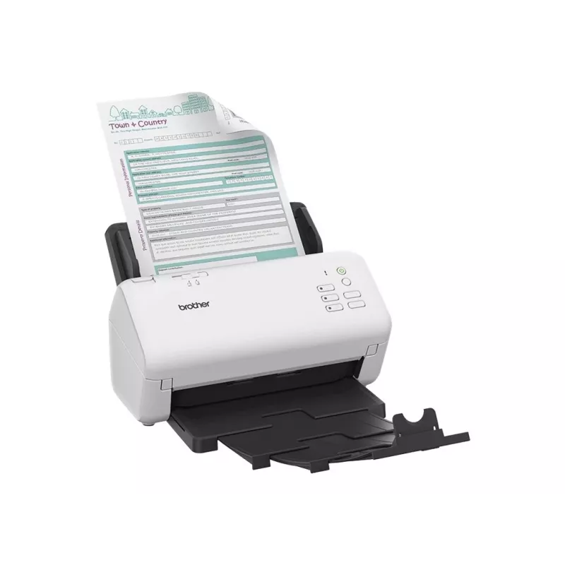 Escáner ADF Brother ADS-4300N – A4, 600 x 600 DPI, dúplex, ADF de 80 hojas, Dual CIS, LED (negro/blanco)