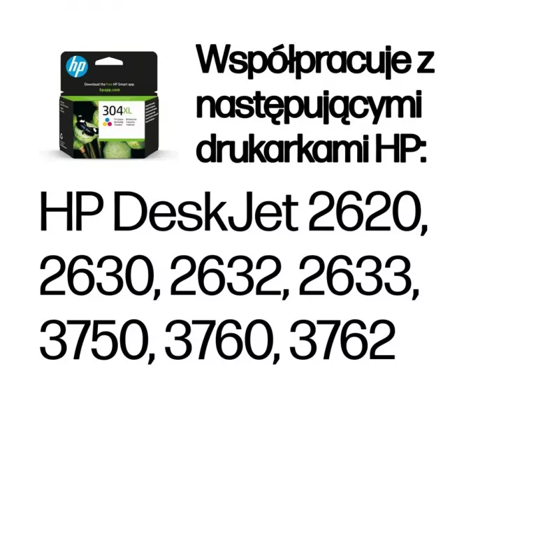 Cartucho de tinta original HP 304XL tricolor