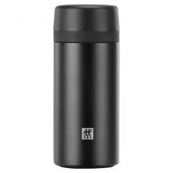 Botella isotérmica ZWILLING THERMO 0,42 L, acero inoxidable, negro, 7 h caliente / 10 h frío