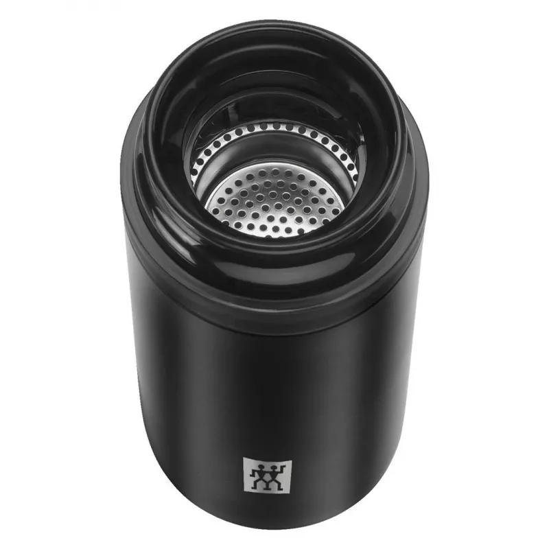 Botella isotérmica ZWILLING THERMO 0,42 L, acero inoxidable, negro, 7 h caliente / 10 h frío