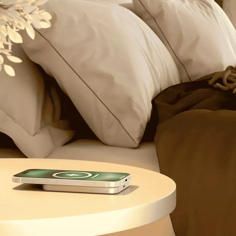 ZENS Pro 1 fino 5000 mAh Carga inalámbrica Blanco