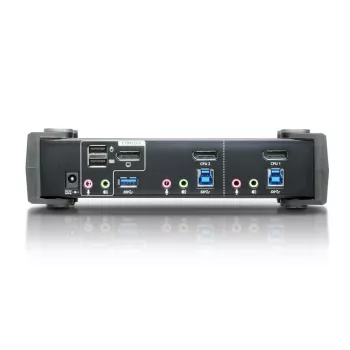 ATEN Switch KVMP™ 2 puertos USB 3.1 Gen 1 4K DisplayPort 1.2 con audio (cable KVM incluido)