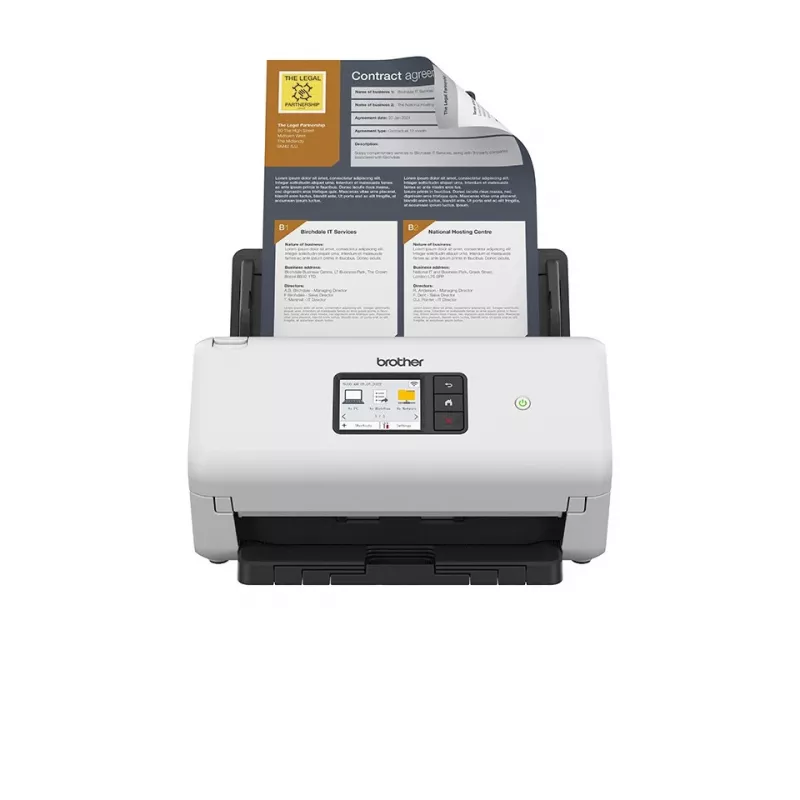 Escáner ADF Brother ADS-4500W 600 x 600 DPI A4 Negro Blanco