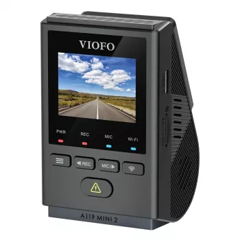 Dashcam VIOFO A119 MINI 2-G GPS – 1 canal Quad HD 2560×1440, Sony STARVIS 2 IMX675, 60 fps, 140° F1.6, GPS, Wi‑Fi, Dual‑Band, modo aparcamiento
