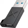 Adaptador Unitek USB-C a USB-A A1049ABK01 — negro, adaptador compacto USB-C (conector hembra) a USB-A (conector macho)