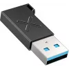 Adaptador Unitek USB-C a USB-A A1049ABK01 — negro, adaptador compacto USB-C (conector hembra) a USB-A (conector macho)