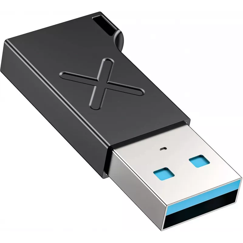 Adaptador Unitek USB-C a USB-A A1049ABK01 — negro, adaptador compacto USB-C (conector hembra) a USB-A (conector macho)