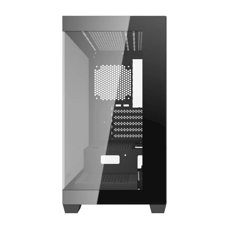 Caja de ordenador Darkflash C218M + 6 ventiladores ARGB (negro)