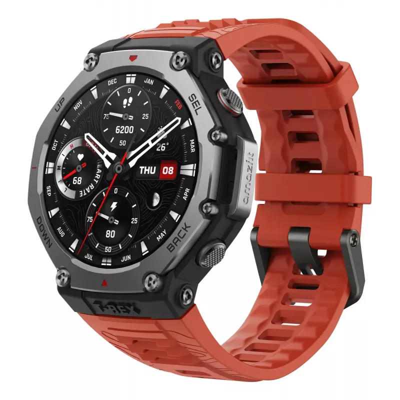 Smartwatch Amazfit T-Rex 3 Lava — AMOLED de 1,5