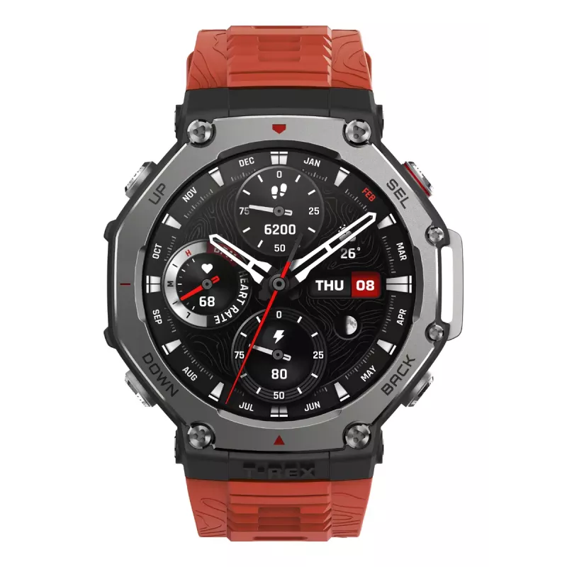 Smartwatch Amazfit T-Rex 3 Lava — AMOLED de 1,5