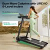Urevo cinta de correr con escritorio integrado para trabajar y entrenar Foldi 3S peso máximo de usuario 120 kg velocidad mínima 1 km/h velocidad máxima 12 km/h