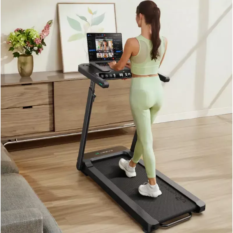 Urevo cinta de correr con escritorio integrado para trabajar y entrenar Foldi 3S peso máximo de usuario 120 kg velocidad mínima 1 km/h velocidad máxima 12 km/h