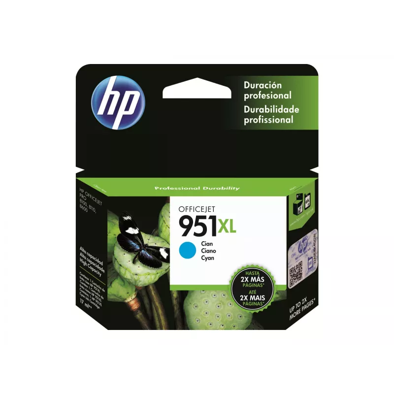 HP 951XL cartucho de tinta original cian alta capacidad 1.500 páginas pack de 1 Officejet