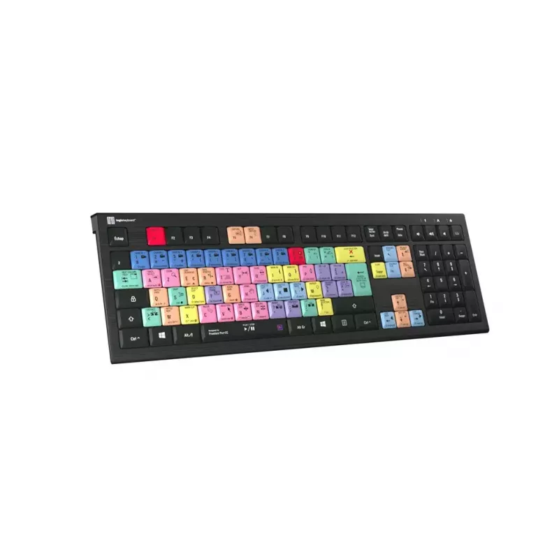 Logickeyboard Adobe Premiere Pro CC ASTRA 2 teclado con retroiluminación francés (LKB-PPROCC-A2PC-FR)