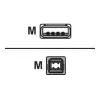Logilink cable de conexión USB 2.0 USB-A a USB-B conector macho USB A conector macho USB B