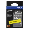 Brother HSe-611E tubo termorretráctil, 5,2 mm x 1,5 m, negro sobre amarillo