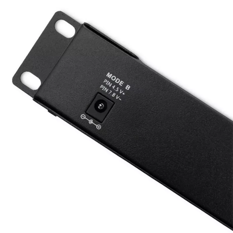 Patchpanel QOLTEC 54478 12 puertos PoE negro