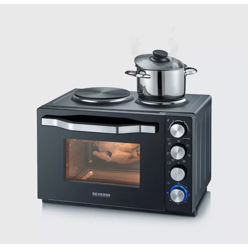Severin TO 2073 XXL Mini horno 60 L 2200 W negro grill