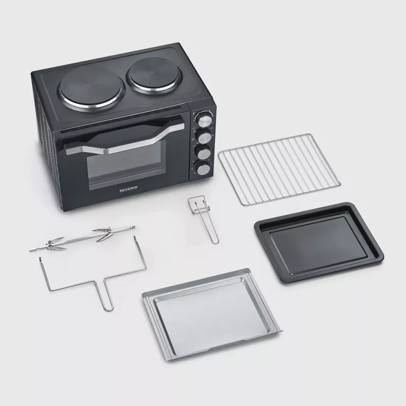 Severin TO 2073 XXL Mini horno 60 L 2200 W negro grill