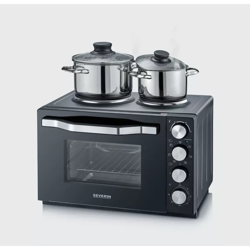 Severin TO 2073 XXL Mini horno 60 L 2200 W negro grill