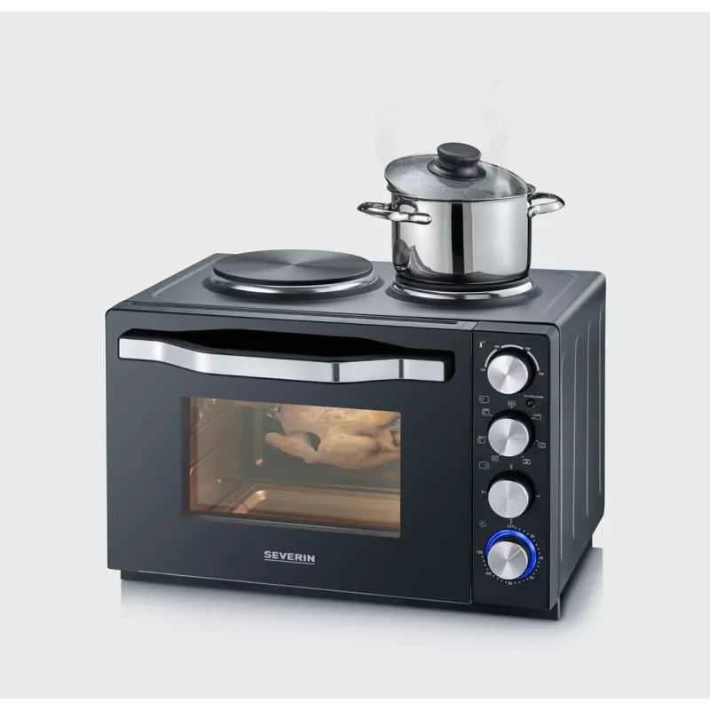 Severin TO 2073 XXL Mini horno 60 L 2200 W negro grill