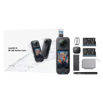 Insta360 X5 Bundle Cámara de acción deportiva 72 MP 8K Ultra HD 360°