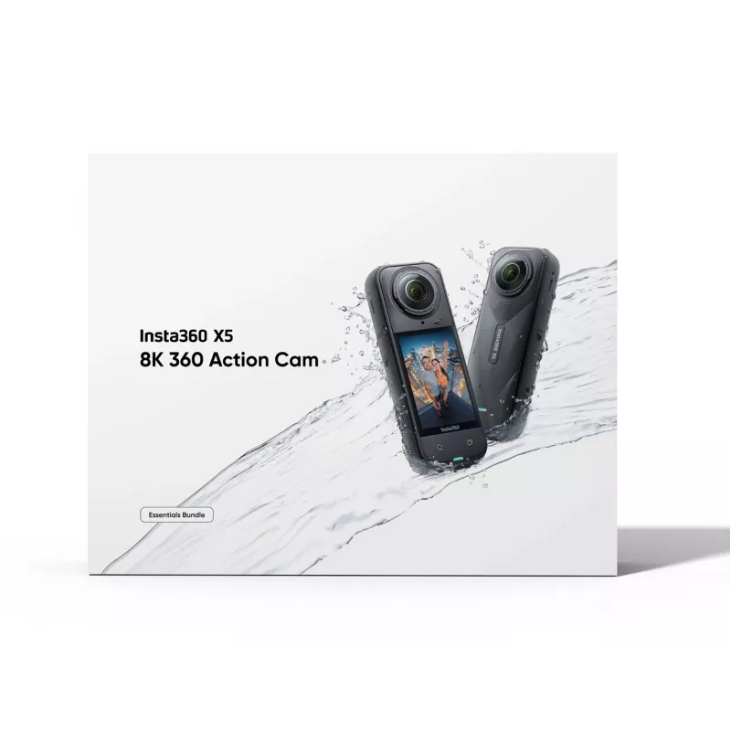 Insta360 X5 Bundle Cámara de acción deportiva 72 MP 8K Ultra HD 360°