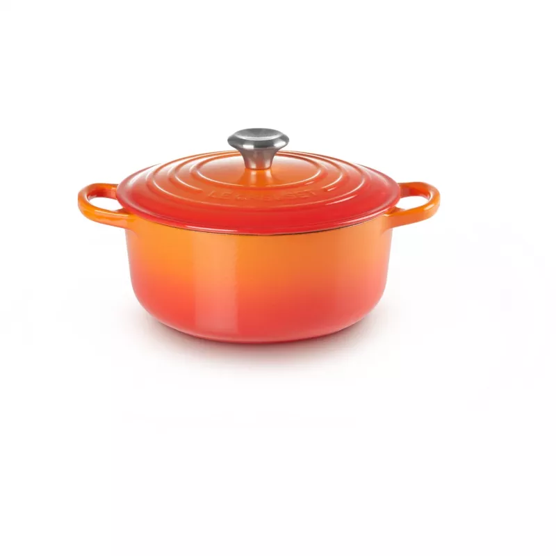 Le Creuset Signature Olla de asar 22 cm rojo