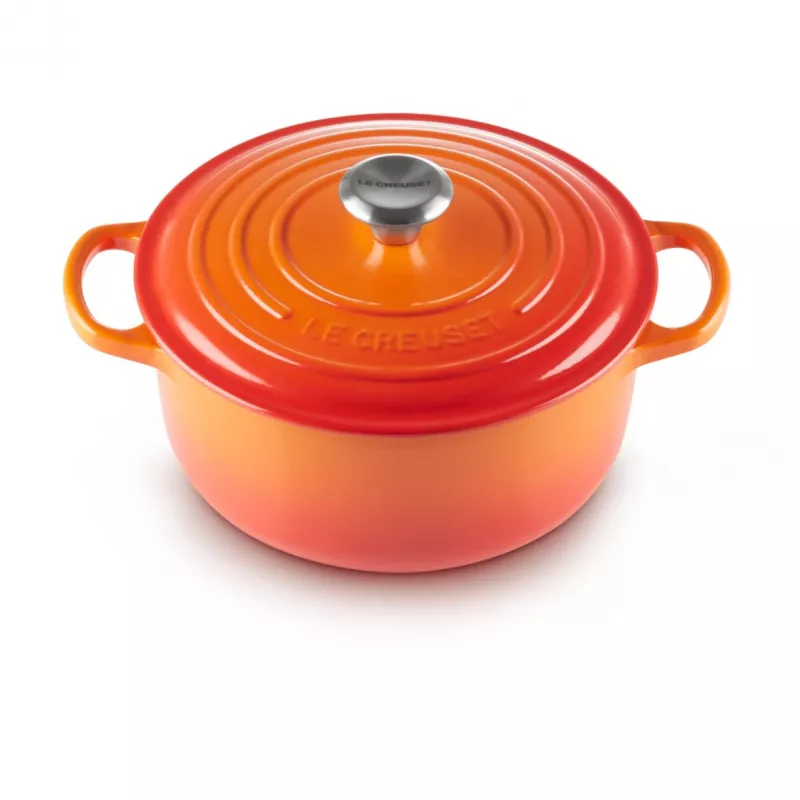 Le Creuset Signature Olla de asar 22 cm rojo