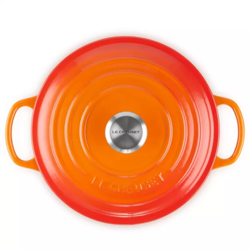 Le Creuset Signature Olla de asar 22 cm rojo