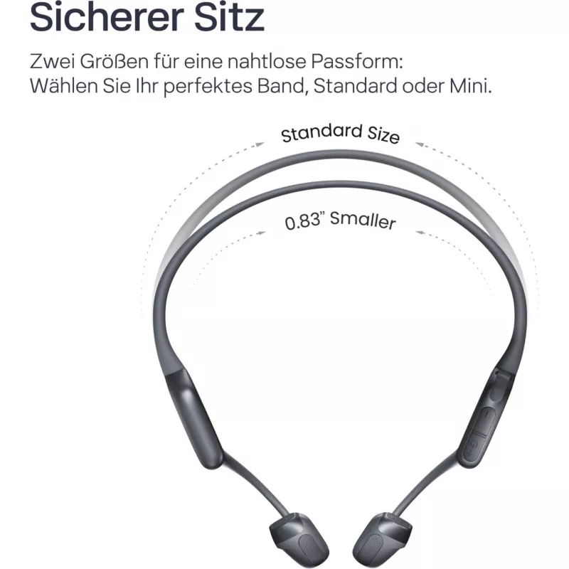 SHOKZ OpenRun Pro 2 Mini Auricular inalámbrico deportivo de gancho Bluetooth Negro