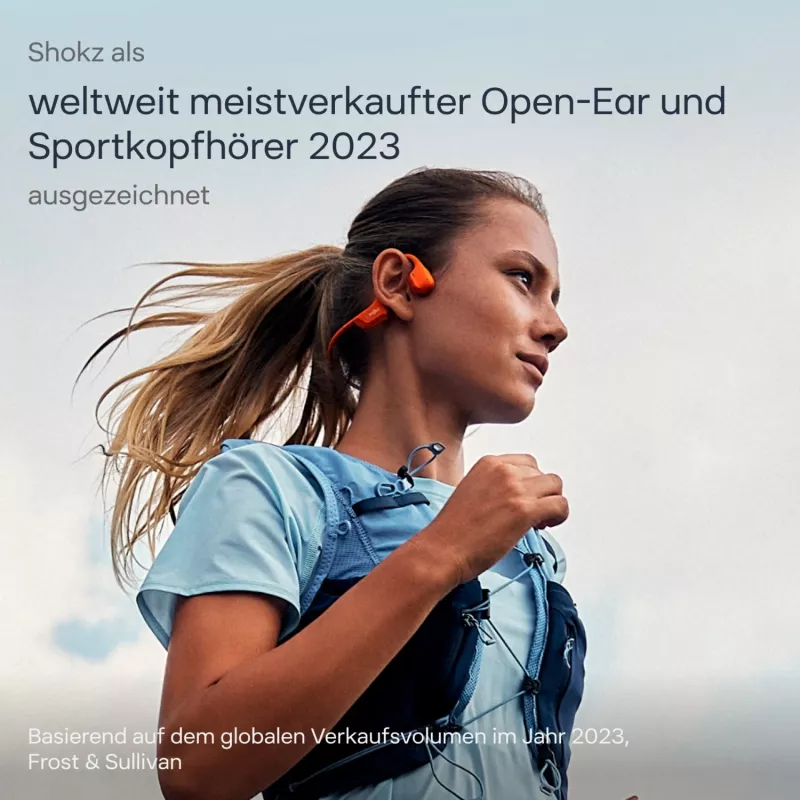 SHOKZ OpenRun Pro 2 Mini Auricular inalámbrico deportivo de gancho Bluetooth Naranja