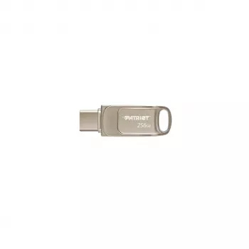 Memoria USB PATRIOT PS256GT560DS5D 256 GB USB 3.2 (USB-A/USB-C) giratoria, plata, 120 MB/s