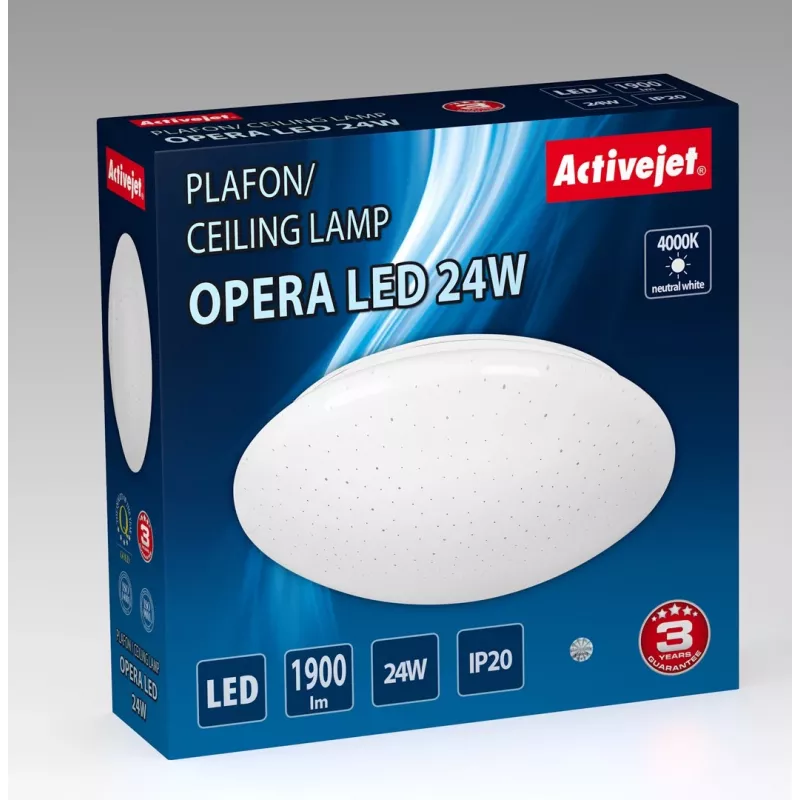 Moderna lámpara LED de techo Activejet OPERA LED 24W