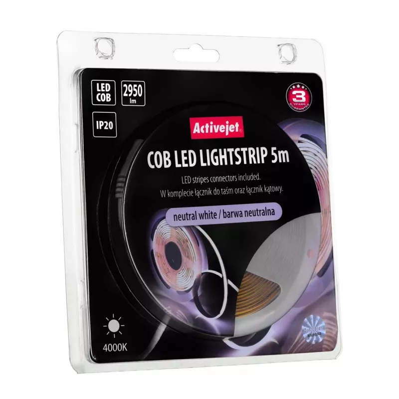 Activejet AJE-COB 5m neut Tira de luz universal para interiores