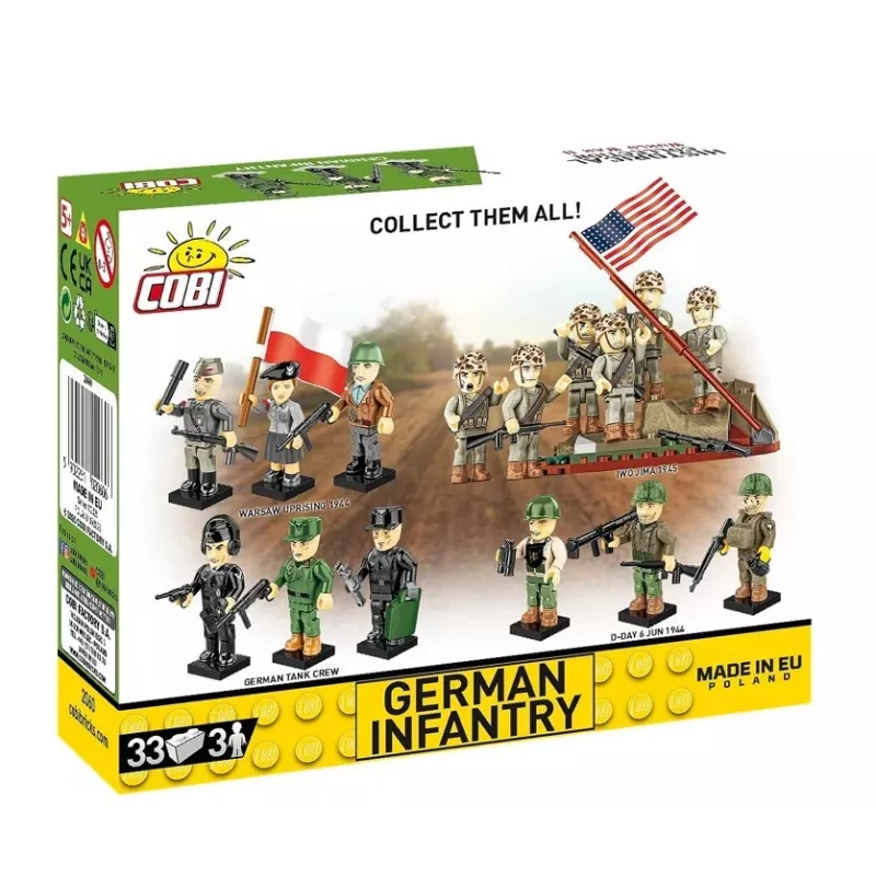 Bloques de construcción Infantería alemana – set de 3 figuras